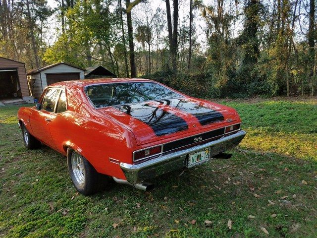 1972 Red Chevrolet Nova Coupe