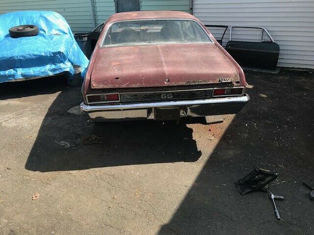 1972 Burgundy Chevrolet Nova Coupe