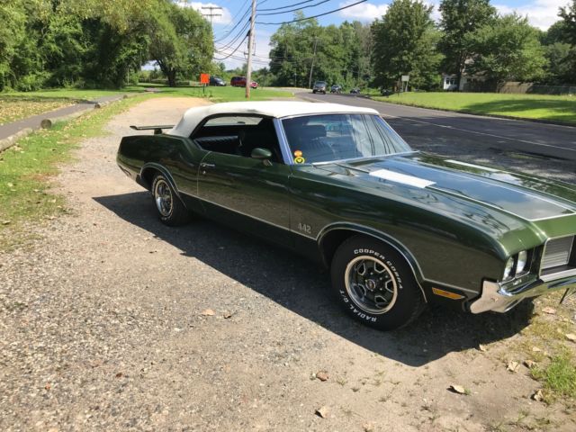 1972 Green Oldsmobile 442 Convertible
