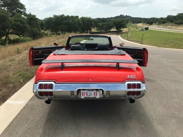 1972 Orange Oldsmobile Cutlass Convertible