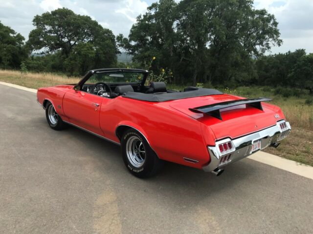 1972 Orange Oldsmobile Cutlass Convertible