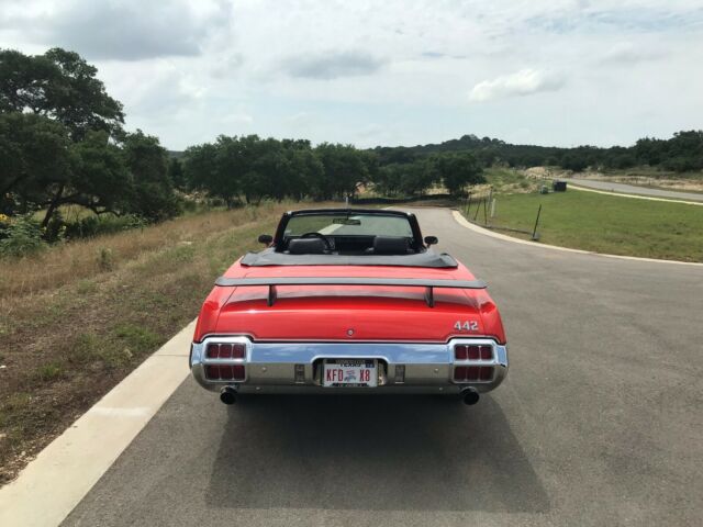1972 Orange Oldsmobile Cutlass Convertible