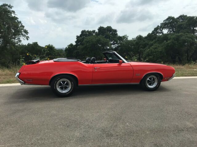 1972 Orange Oldsmobile Cutlass Convertible