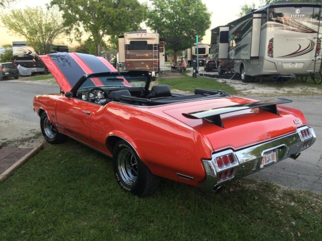 1972 Orange Oldsmobile Cutlass Convertible