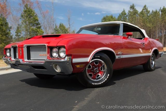 1972 Red Oldsmobile 442 Convertible