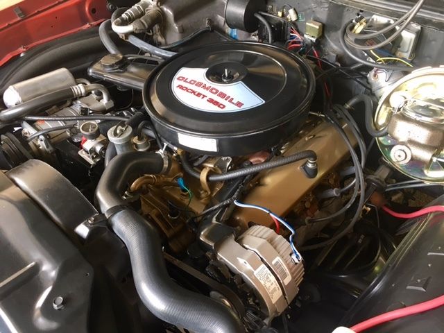 1972 Red Oldsmobile 442 Convertible