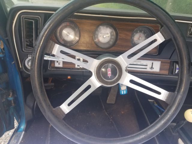 1972 Blue Oldsmobile 442 Convertible