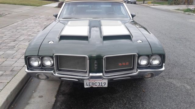 1972 Green Oldsmobile 442 Convertible