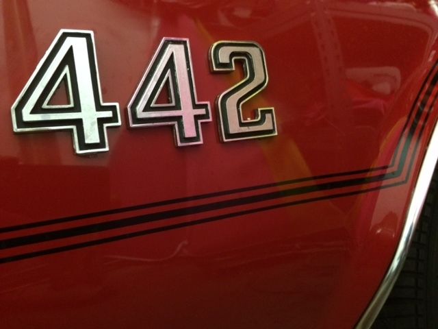 1972 Matador Red Oldsmobile 442 Coupe