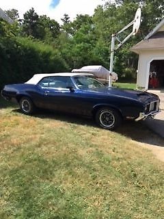 1972 Blue Oldsmobile 442 Convertible