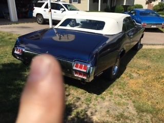 1972 Blue Oldsmobile 442 Convertible