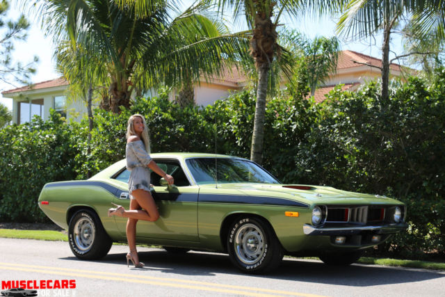 1972 Green Plymouth Barracuda Coupe