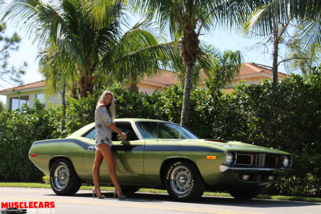 1972 Green Plymouth Barracuda Coupe
