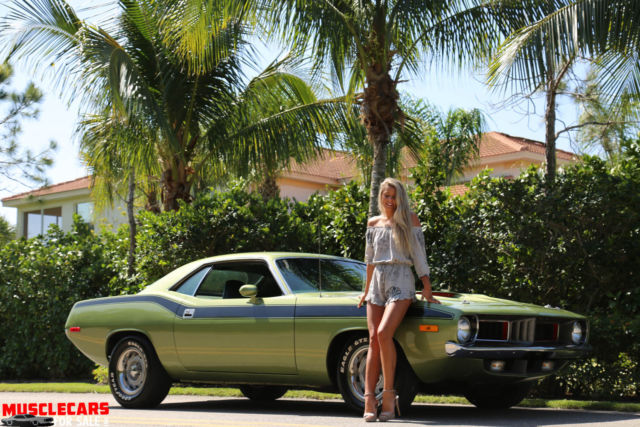 1972 Green Plymouth Barracuda Coupe