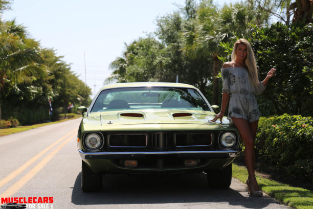 1972 Green Plymouth Barracuda Coupe