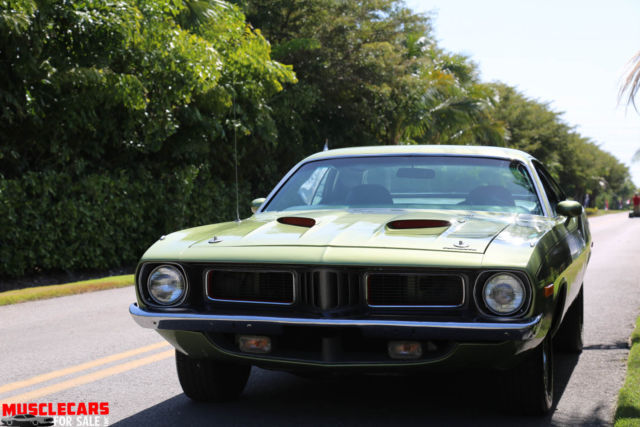 1972 Green Plymouth Barracuda Coupe