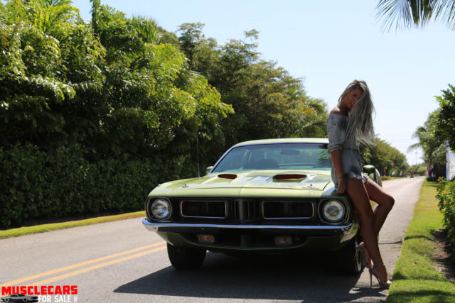 1972 Green Plymouth Barracuda Coupe