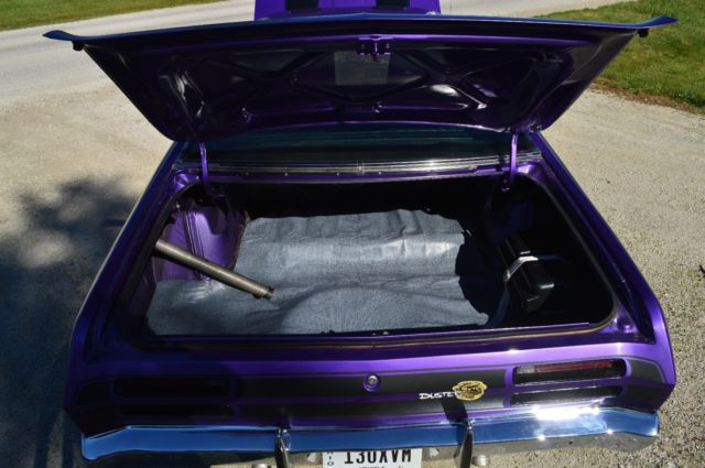 1972 Viper Blue Plymouth Duster Coupe