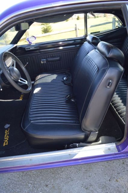 1972 Viper Blue Plymouth Duster Coupe