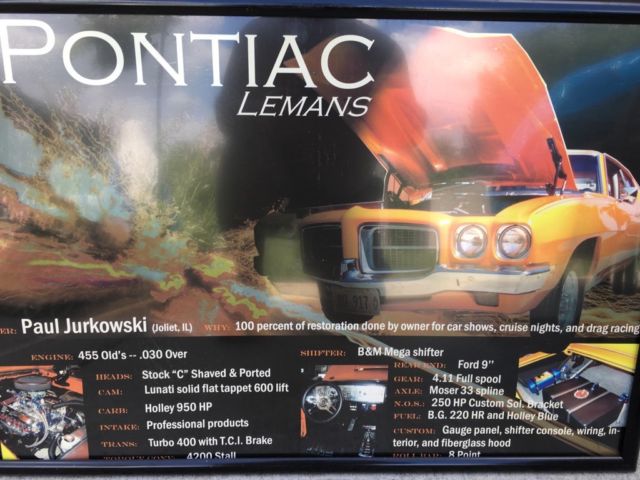 1972 Orange Pontiac Le Mans Coupe