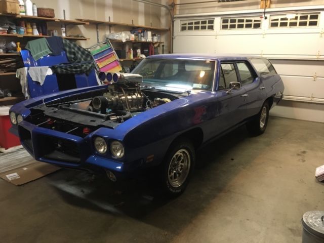 1972 Blue Pontiac GTO Wagon