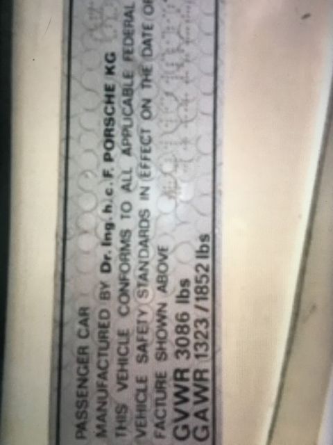 1972 Ivory Porsche 911 Coupe