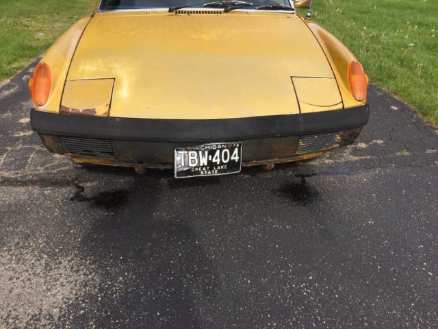 1972 Gold Porsche 914 Coupe
