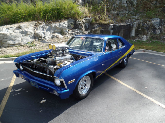 1972 Blue Chevrolet Nova