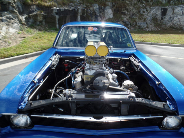 1972 Blue Chevrolet Nova