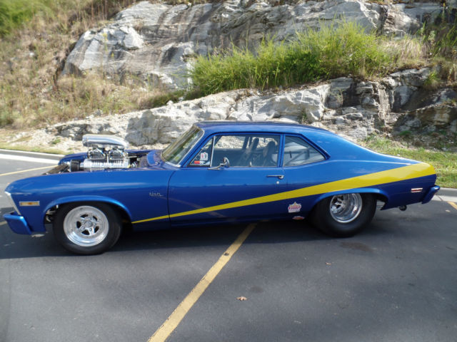 1972 Blue Chevrolet Nova
