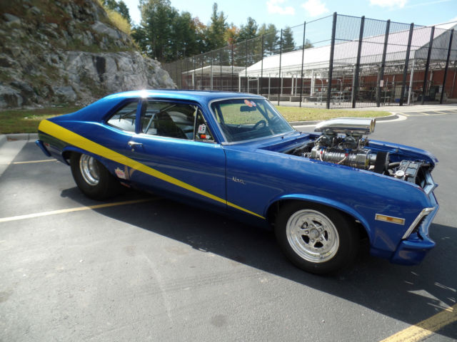 1972 Blue Chevrolet Nova