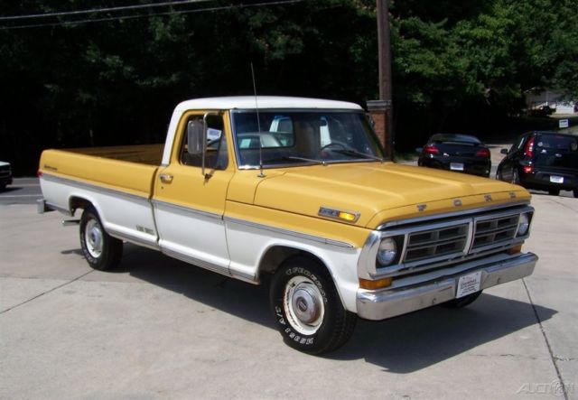 1972 Yellow Ford F-100