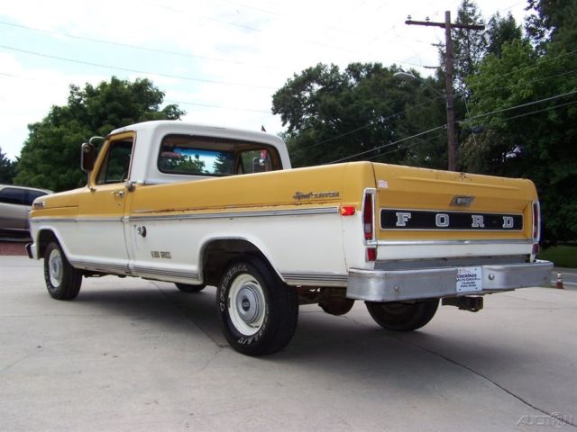 1972 Yellow Ford F-100