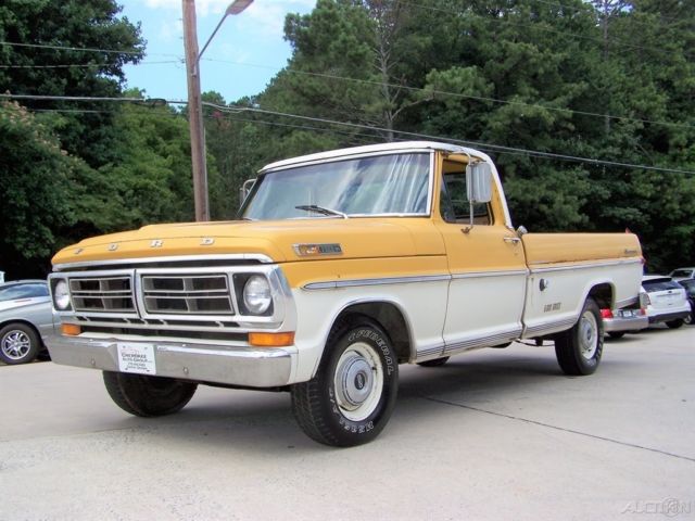 1972 Yellow Ford F-100