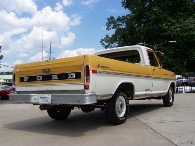 1972 Yellow Ford F-100
