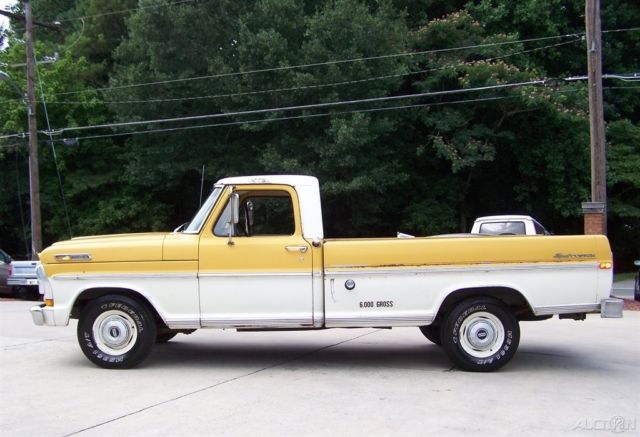1972 Yellow Ford F-100