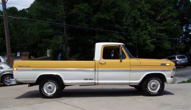 1972 Yellow Ford F-100