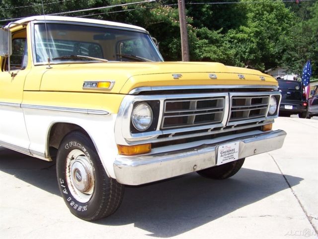 1972 Yellow Ford F-100