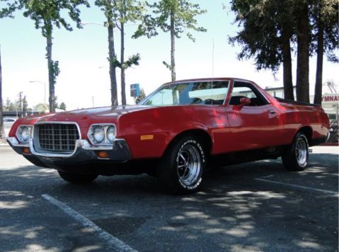 1972 Red Ford Ranchero Pickup