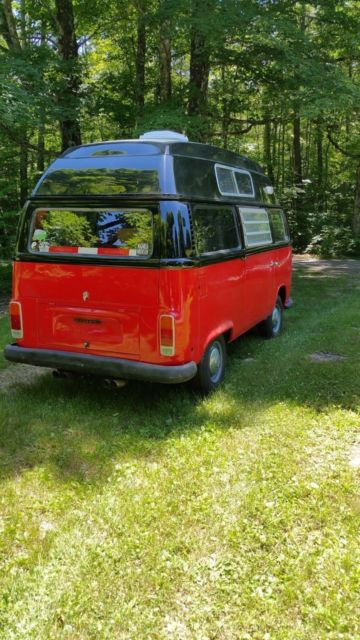 1972 BLACK / RED Volkswagen Bus/Vanagon Van Camper