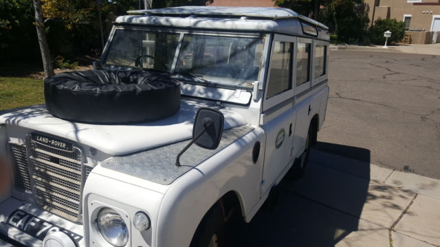 1972 White Land Rover Series 3 LWB Wagon
