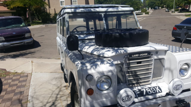 1972 White Land Rover Series 3 LWB Wagon