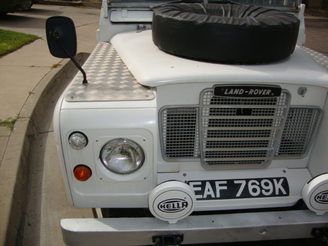 1972 White Land Rover Series 3 LWB Wagon