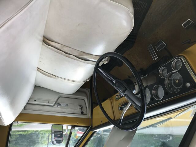 1972 yellow & white Chevrolet C-10 8' bed pickup