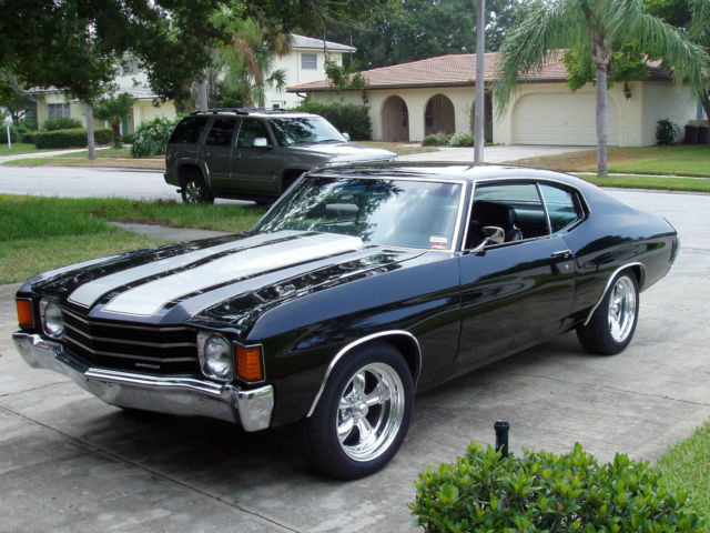 1972 Black Chevrolet Chevelle Coupe