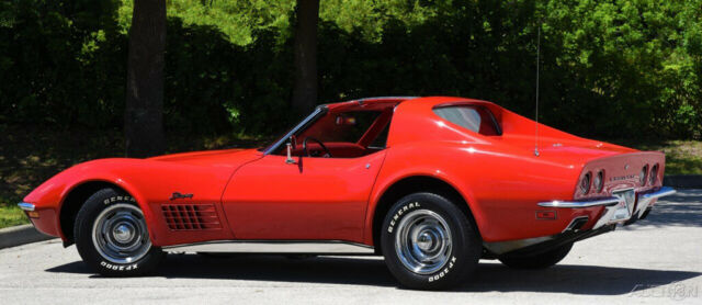 1972 Red Chevrolet Corvette