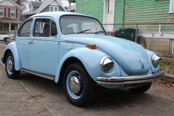 1972 Blue Volkswagen Beetle - Classic Sedan