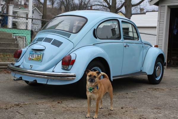 1972 Blue Volkswagen Beetle - Classic Sedan