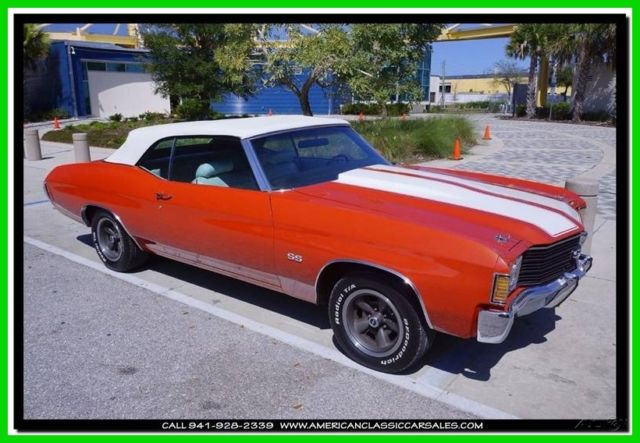 1972 Orange Chevrolet Chevelle
