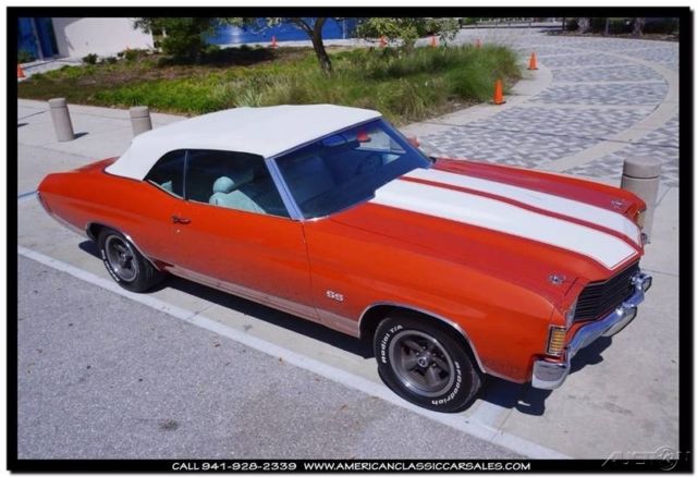 1972 Orange Chevrolet Chevelle